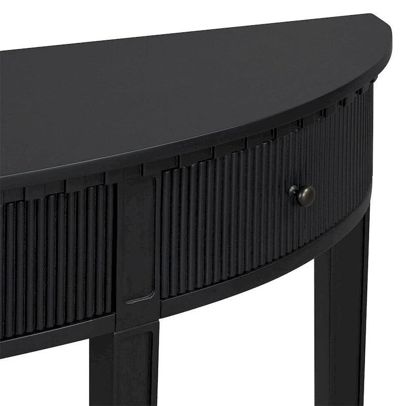 U-Style Distinctive Features of Pine Veneer Console Table
