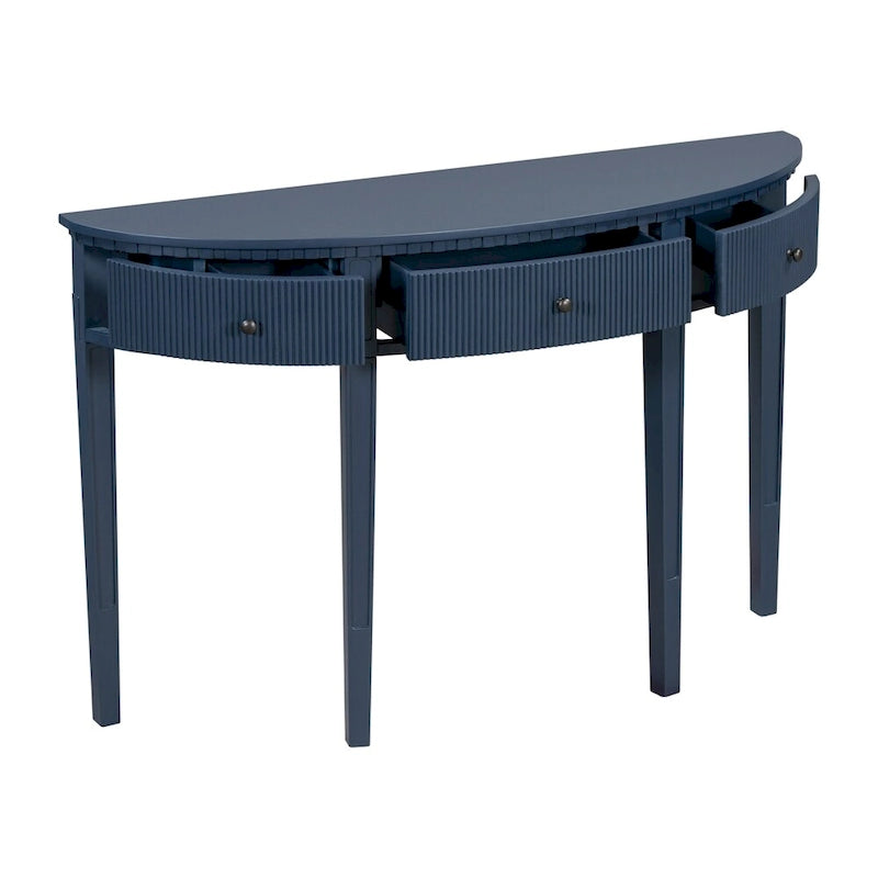 U-Style Distinctive Features of Pine Veneer Console Table