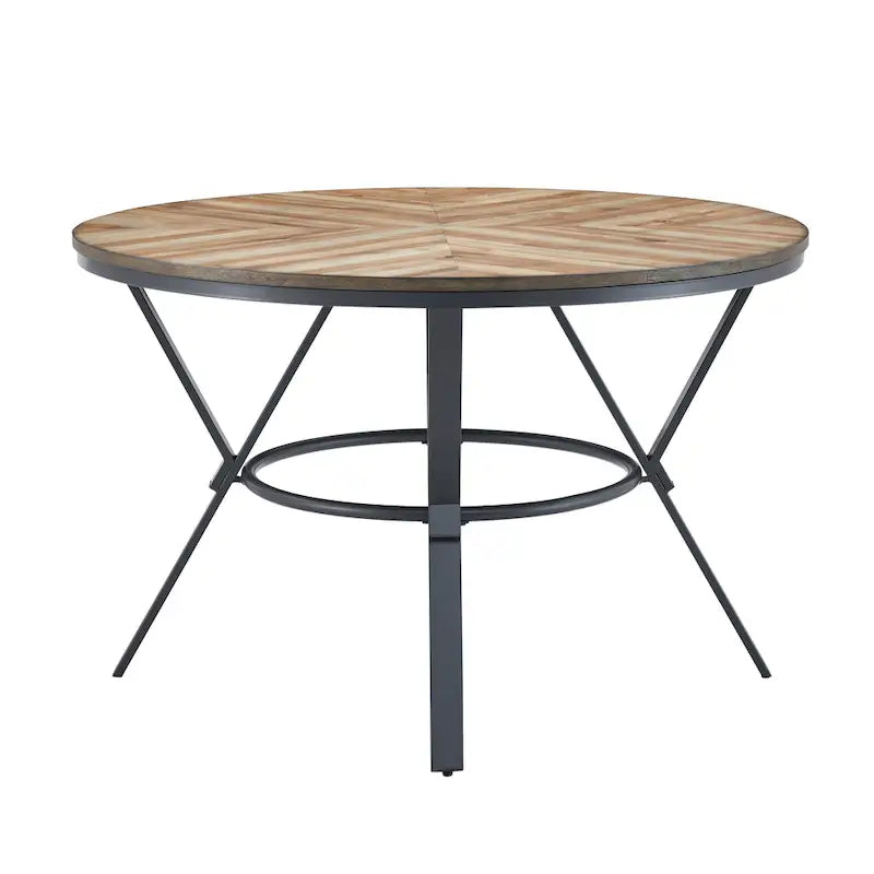 Christopher Knight Home Indoor Dining Round Table With Metal Legs