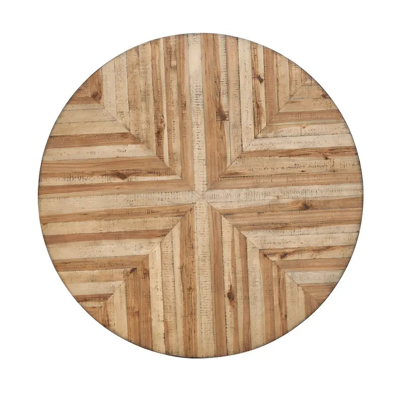 Indoor Dining Round Table With Metal Legs