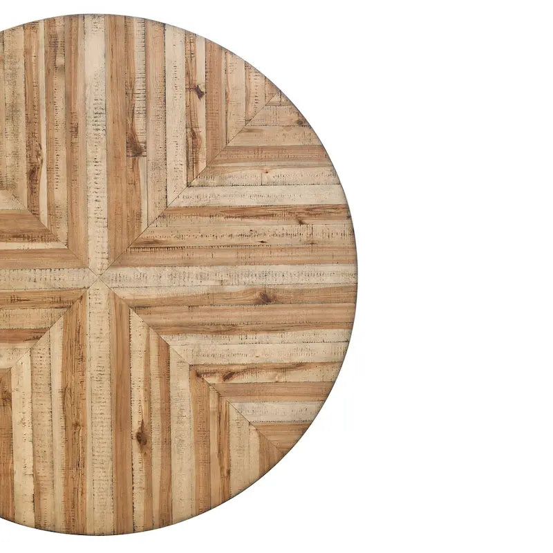 Indoor Dining Round Table With Metal Legs