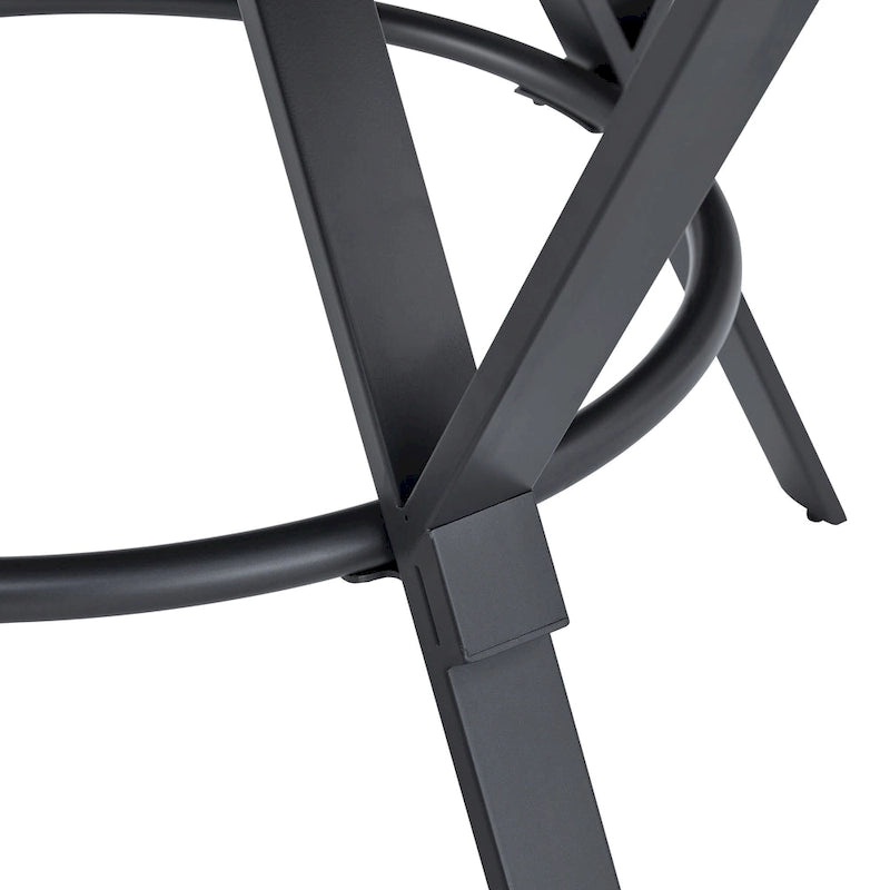 Indoor Dining Round Table With Metal Legs