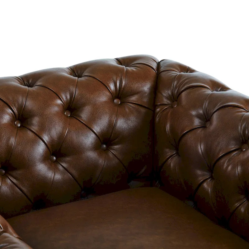 Christopher Knight Home - Chesterfield Swivel Club Chair with Deep Button Tufting and 360-Degree Rotation