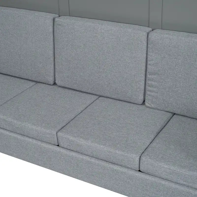 Queen Size Convertible Murphy Bed And Sofa - Space-Saving 2-in-1 Design with Integrated Storage, Dual-Piston Mechanism