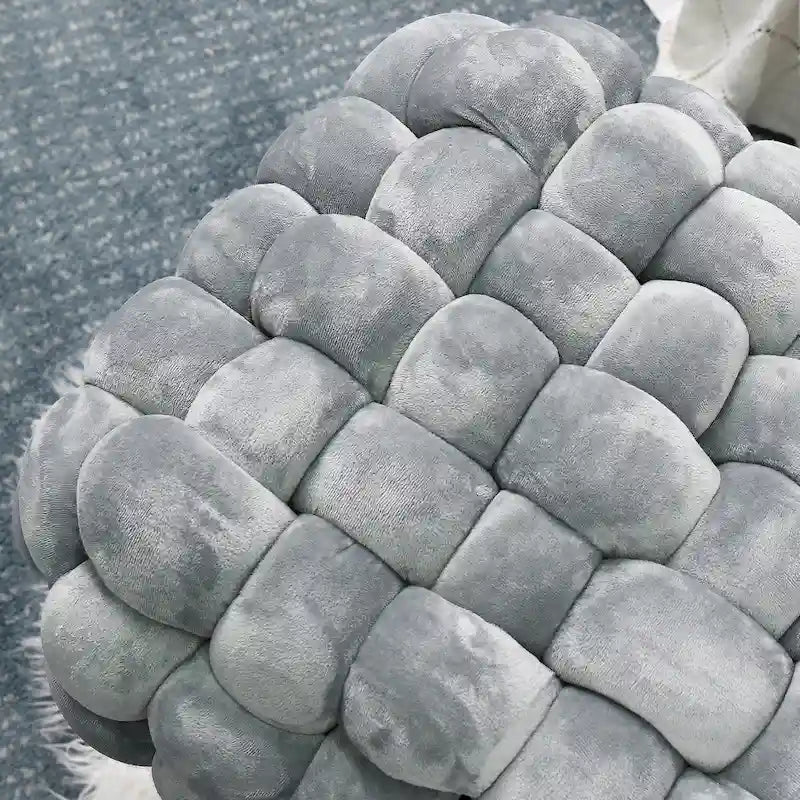 Velvet Pouf Stool 27x20x20