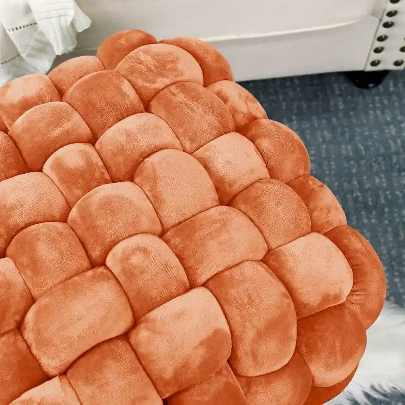 Velvet Pouf Stool 27x20x20