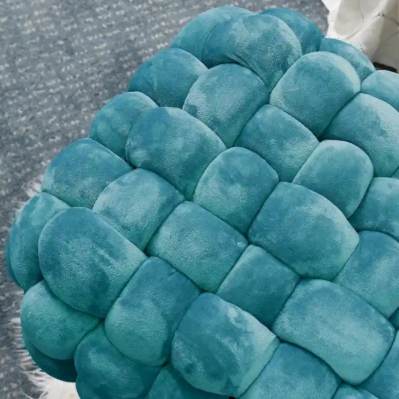 Velvet Pouf Stool 27x20x20