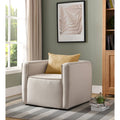 Contemporary Fabric Upholstered Accent Chair by