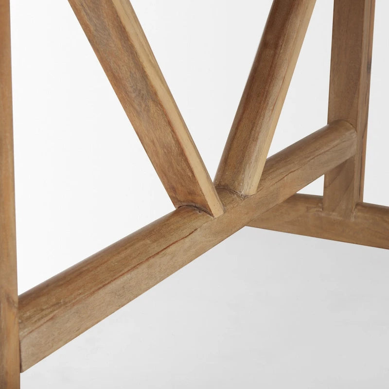Light Brown Solid Wood Dining Table - 84L x 42W x 30H