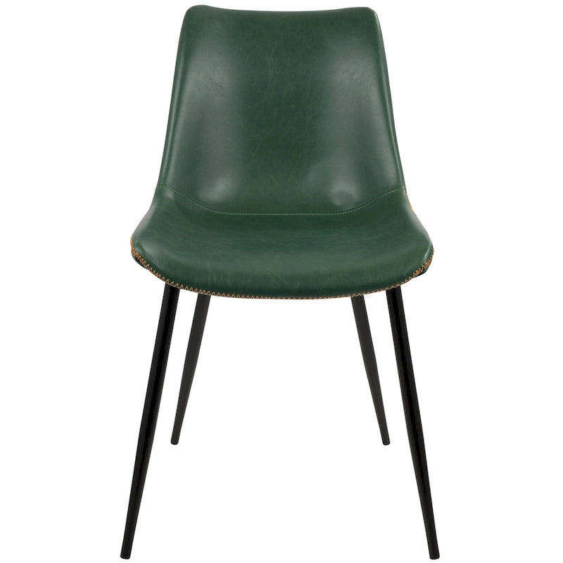 Carson Carrington Kantsjo Industrial Vintage Faux Leather Dining Chair (Set of 2)