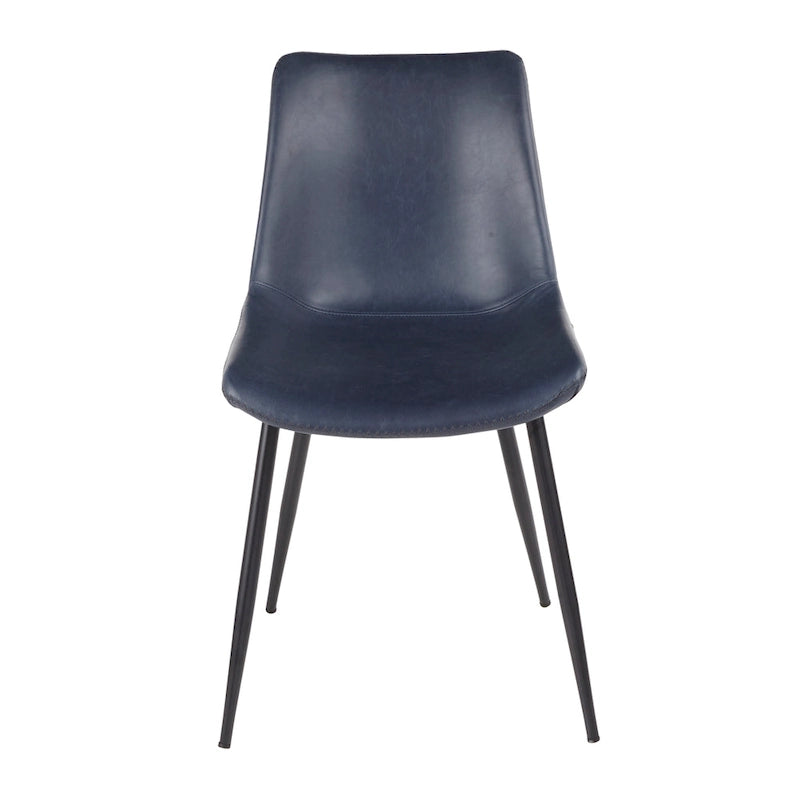 Carson Carrington Kantsjo Industrial Vintage Faux Leather Dining Chair (Set of 2)