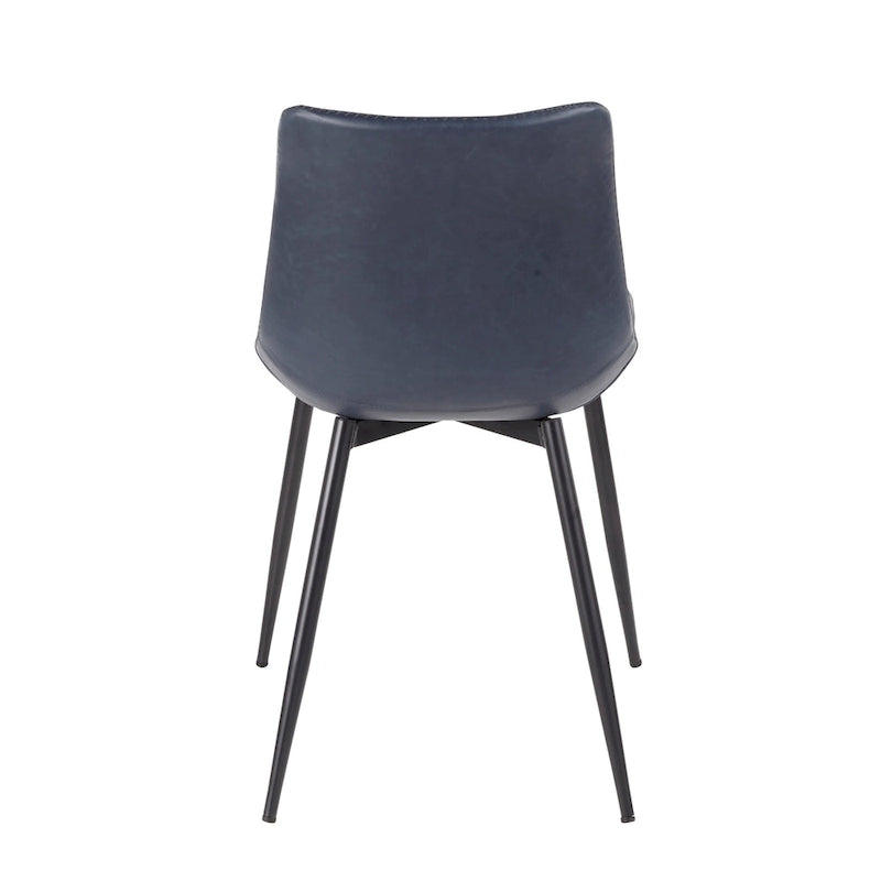 Carson Carrington Kantsjo Industrial Vintage Faux Leather Dining Chair (Set of 2)