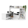 L-Desk with Bookcase