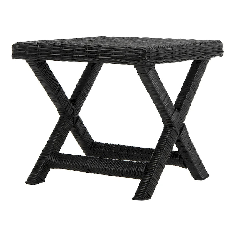 Natural Wicker x-Bench - 22 x 22 x 19.5 - 22Wx22Dx20H