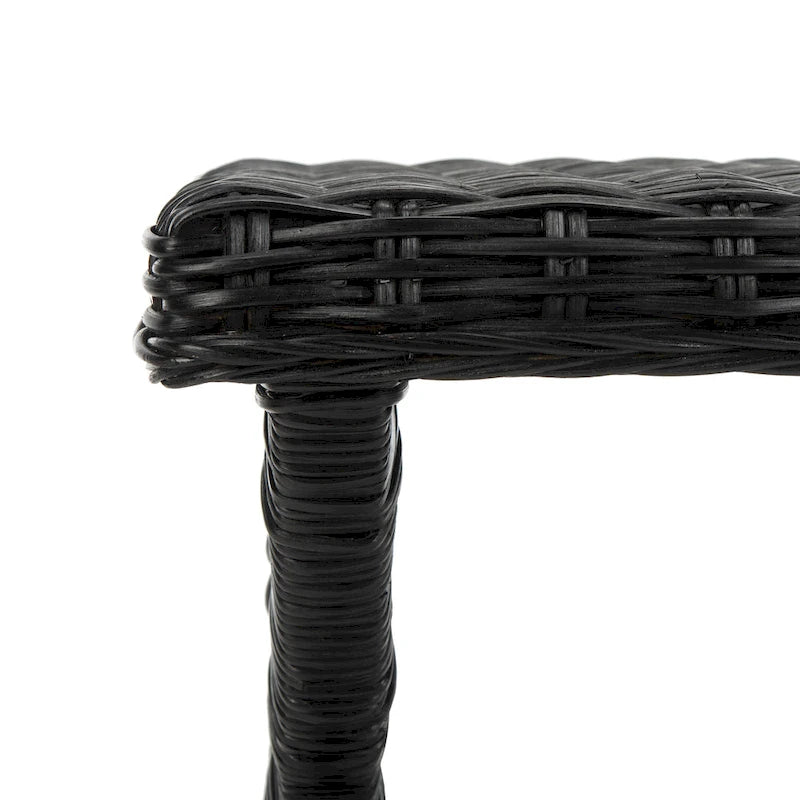 Natural Wicker x-Bench - 22 x 22 x 19.5 - 22Wx22Dx20H