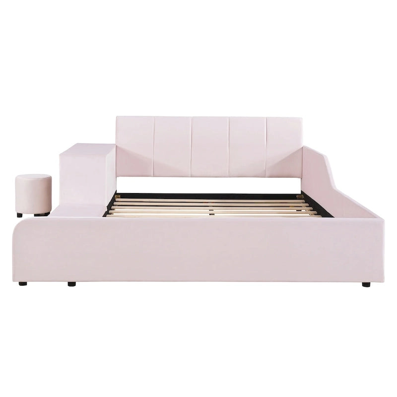 Full Size Upholstered Grounded Bed