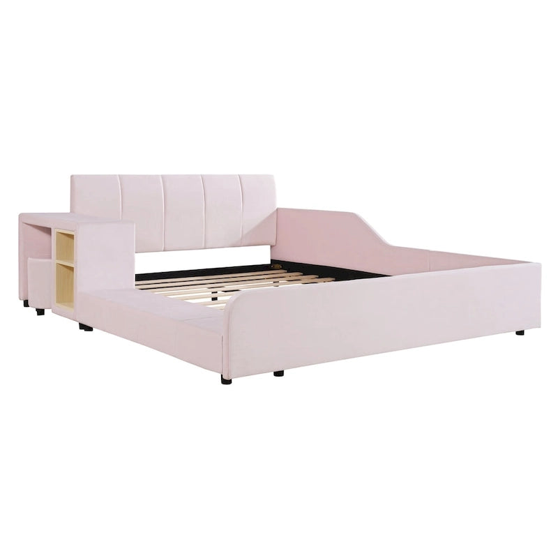 Full Size Upholstered Grounded Bed