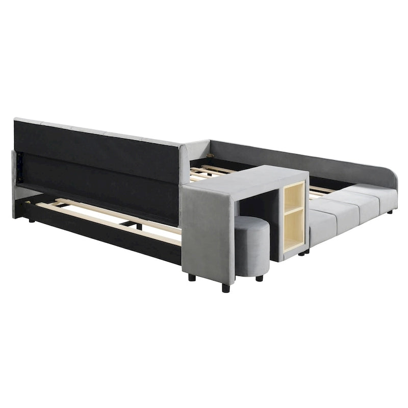 Full Size Upholstered Grounded Bed