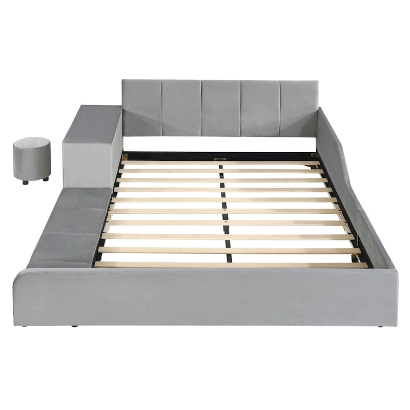 Full Size Upholstered Grounded Bed