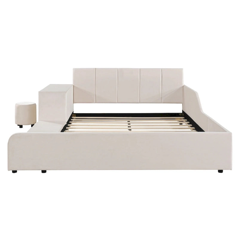 Full Size Upholstered Grounded Bed