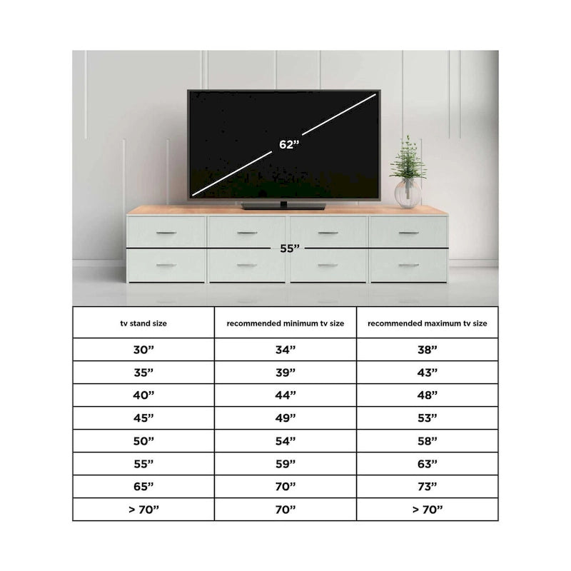 Casual Large TV Stand w/Fireplace Option Brown