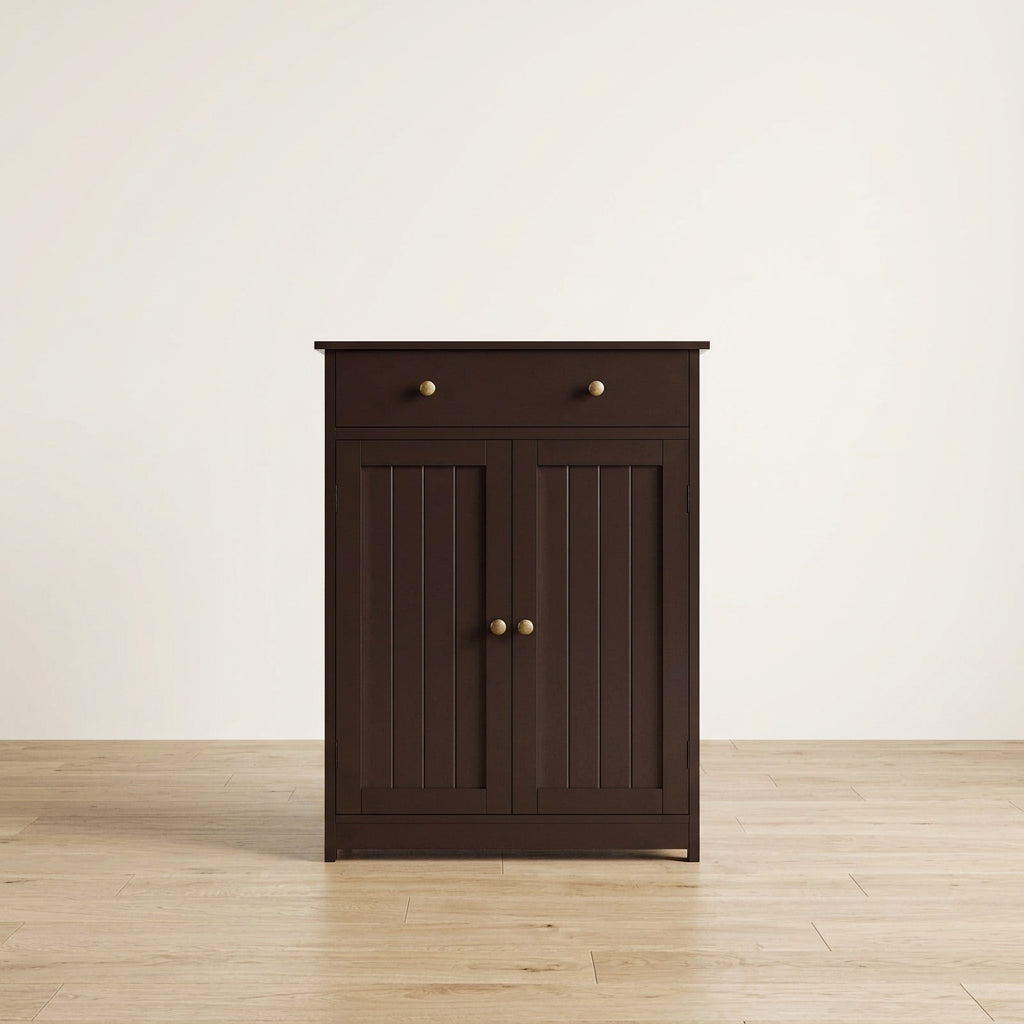 Yaheetech Free Standing Bathroom Cabinet with 1 Drawer 2 Doors