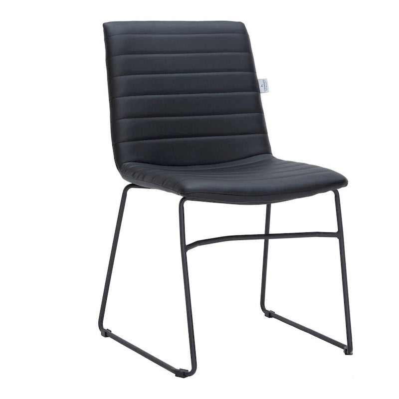 Leather Polyester Office Chair with Stainless Steel Base Series