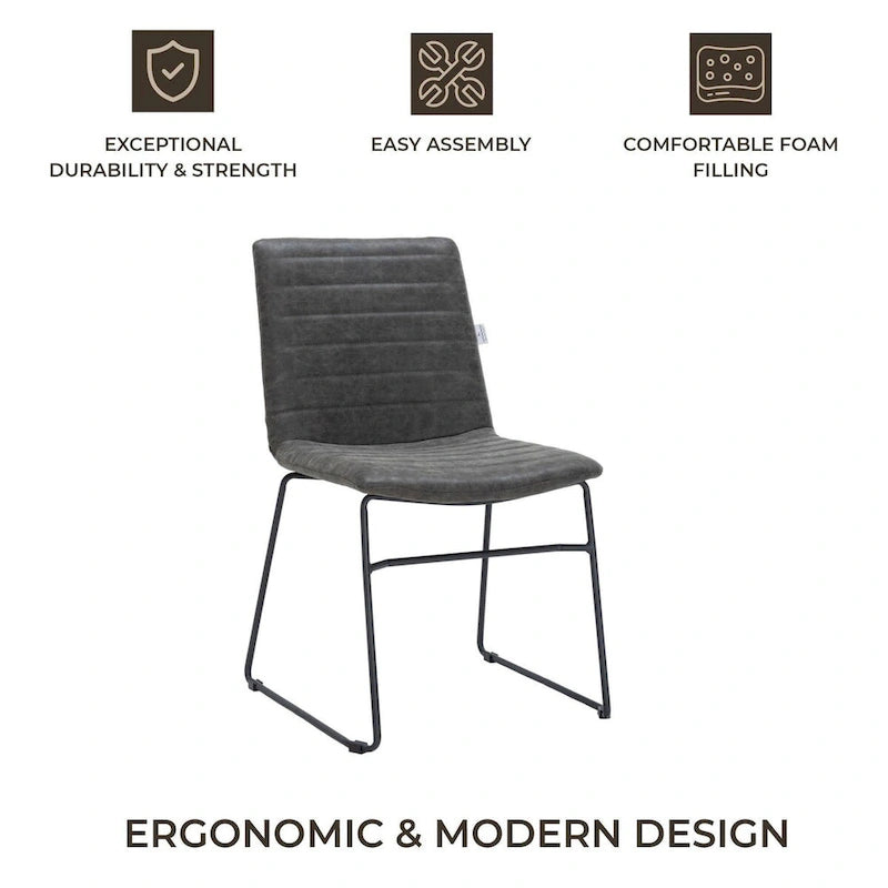 Leather Polyester Office Chair with Stainless Steel Base Series