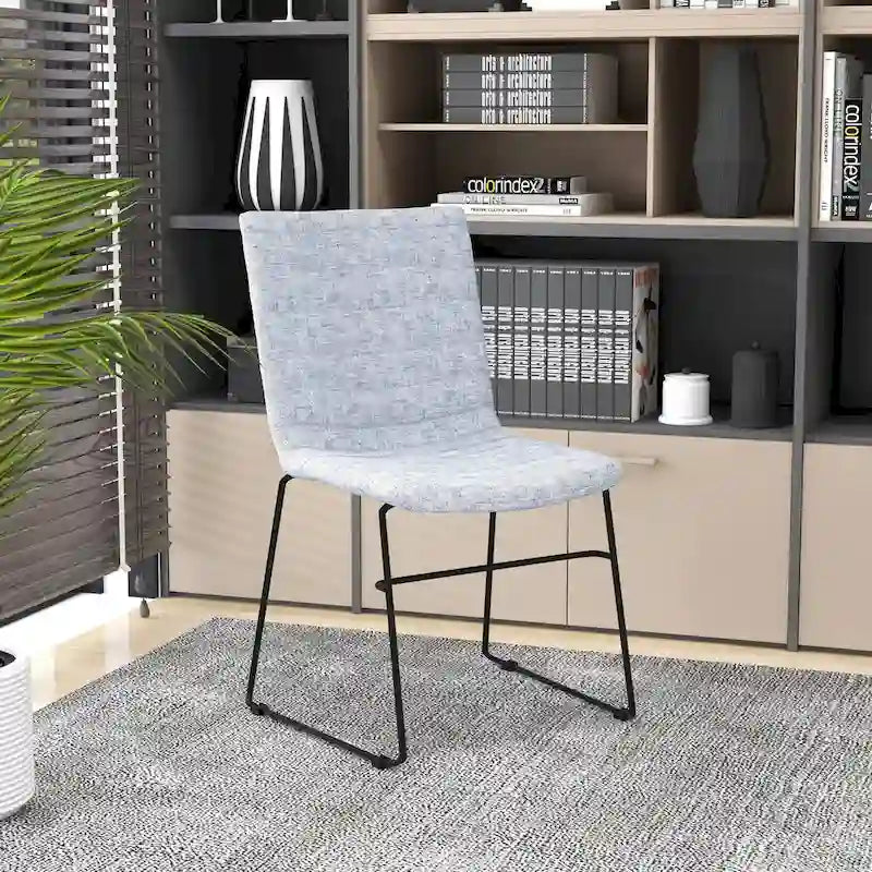 Leather Polyester Office Chair with Stainless Steel Base Series