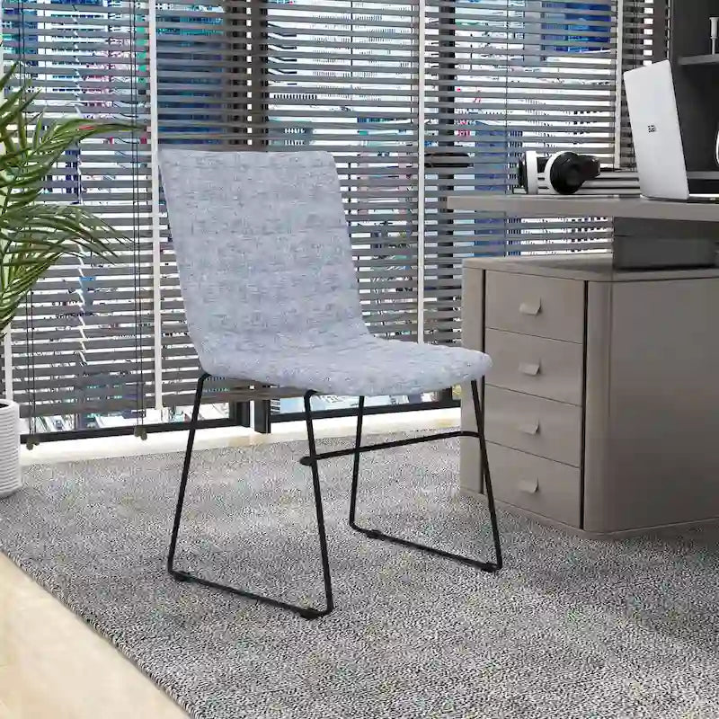 Leather Polyester Office Chair with Stainless Steel Base Series