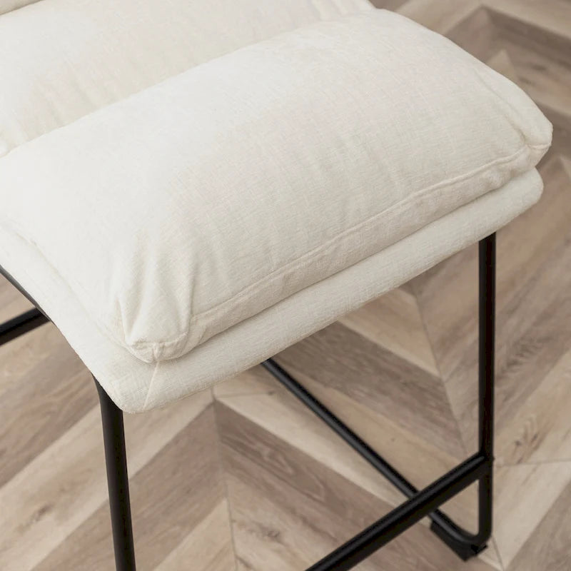 Upholstered 26-inch Counter Height Stools, Set of 2